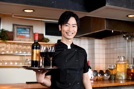 レストランオーナーフリー素材