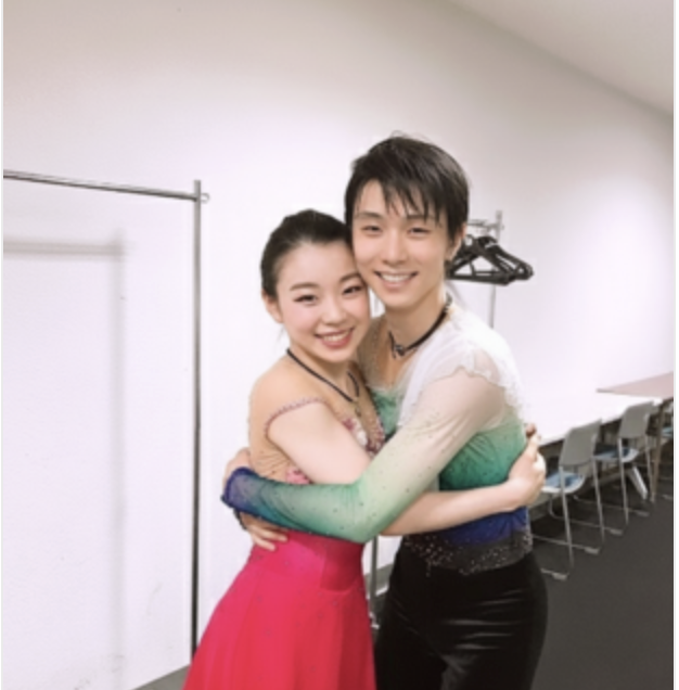 紀平梨花の歴代彼氏1人目:羽生結弦(2018年頃/シニアデビュー時代)|信憑度★☆☆☆☆